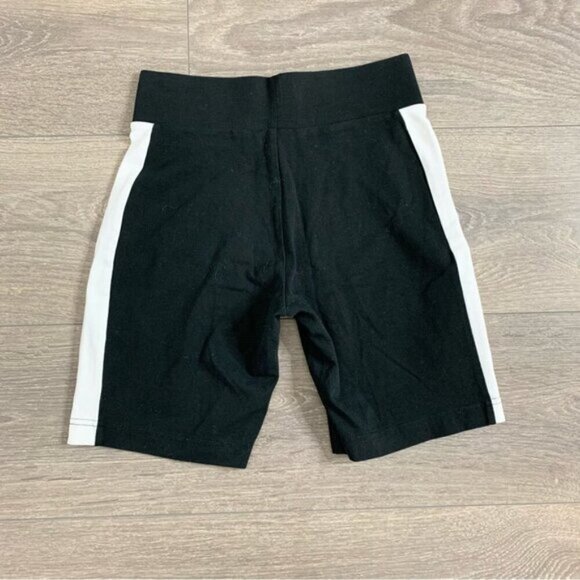 Puma Classics Biker Shorts 7" White Stripe Black High Rise Waisted Size XS - Picture 13 of 14